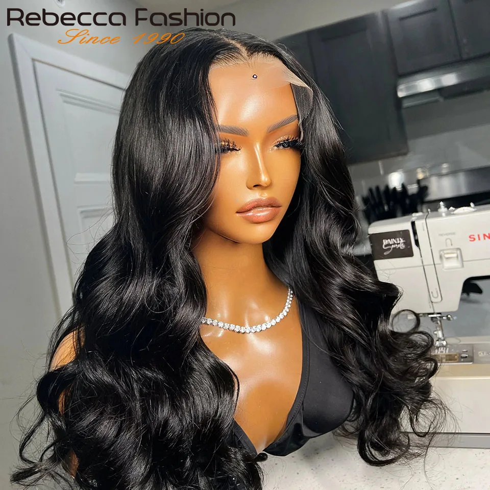 Rebecca Haar Losse Body Wave Transparante Slijtage Om 13*5*2 T Kanten Pruik Menselijk Haar Pruiken Uitverkoop Opruiming Kanten Voorpruik QVR Haar