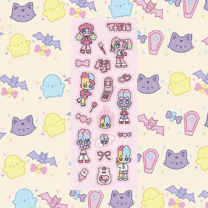 Korean Cartoon Laser Cute Sweet Cool Rabbit Stickers Hand Account Planner Diary Notebook Scrapbook DIY Decorative Stickers