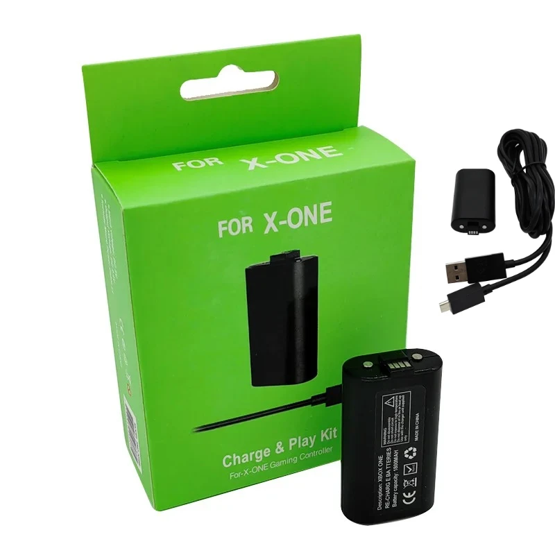 

10pc 1800mah Rechargeable Li-ion Battery with USB Charging Cable for XBOX ONE, XBOX ONES/X Wireless Gamepad Controller Batteries