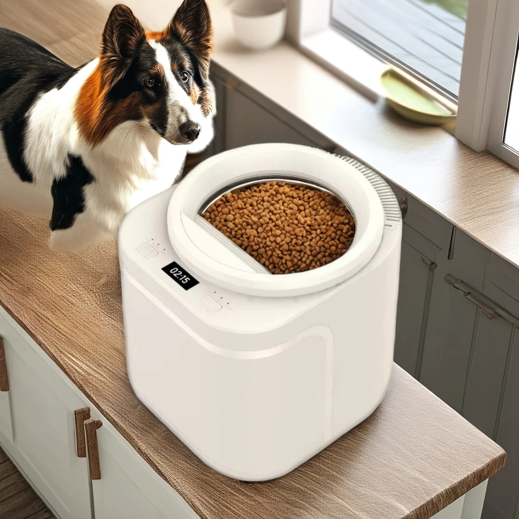 

Customized Luxury Pet Food Maker Automatic Stainless Steel & Plastic Bowls Stylish And Durable For Dogs And Cats Box Packed