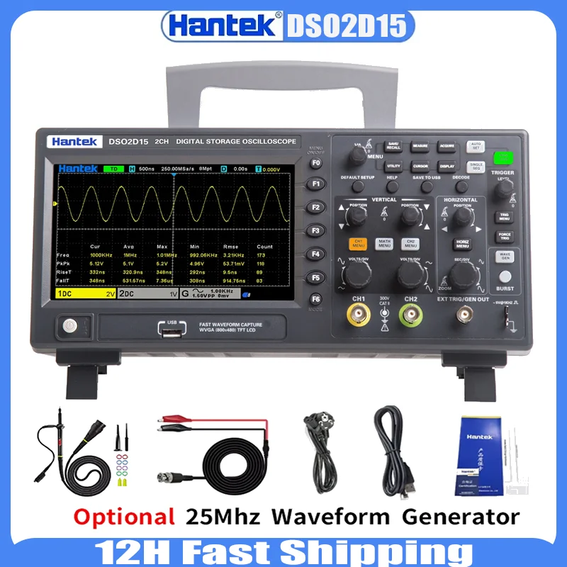 ¿Por qué el osciloscopio digital HanTek DSO2D15 es la mejor opción para técnicos y estudiantes en 2025?