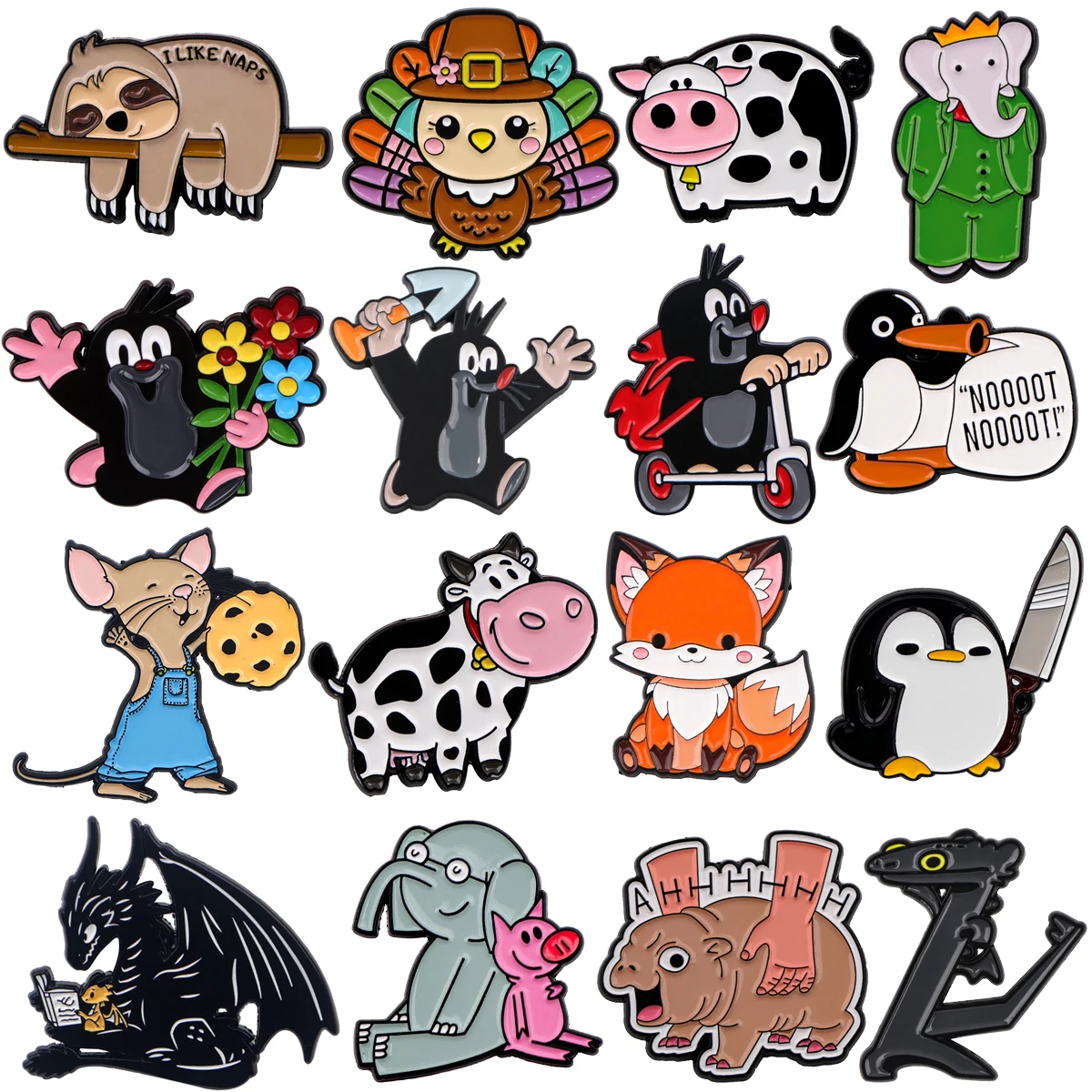 Kleine Mol Emaille Pin Leuke Muis Badges op Rugzak Varken Broches Revers Pin Dier Sieraden Cosplay Accessoires Kinderen Geschenken Speelgoed