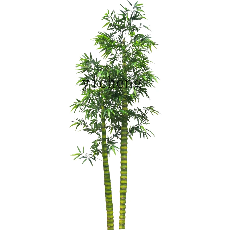 

XL Simulation Plant Decoration Bambusa Ventricosa Fake Bamboo Decoration Indoor Home Floor Ornaments Fake Green Plant