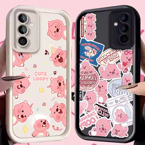 Loopy Case for Samsung Galaxy S25 Ultra Plus S24 S23 S22 S21 S20 FE A73 A72 A71 A56 A55 A54 5G A52 A52S A51 4G Shockproof Cover