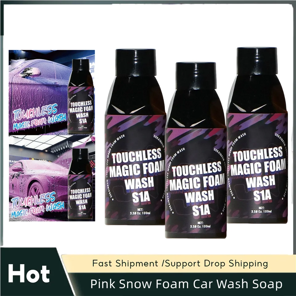 

3 шт. фиолетовое снежное мыло из пены для мойки автомобилей (производство с пенопластовыми пушками, пенопластовыми пистолетами или мытьем ведер) безопасное для автомобилей, грузовиков, мотоциклов, автофургонов