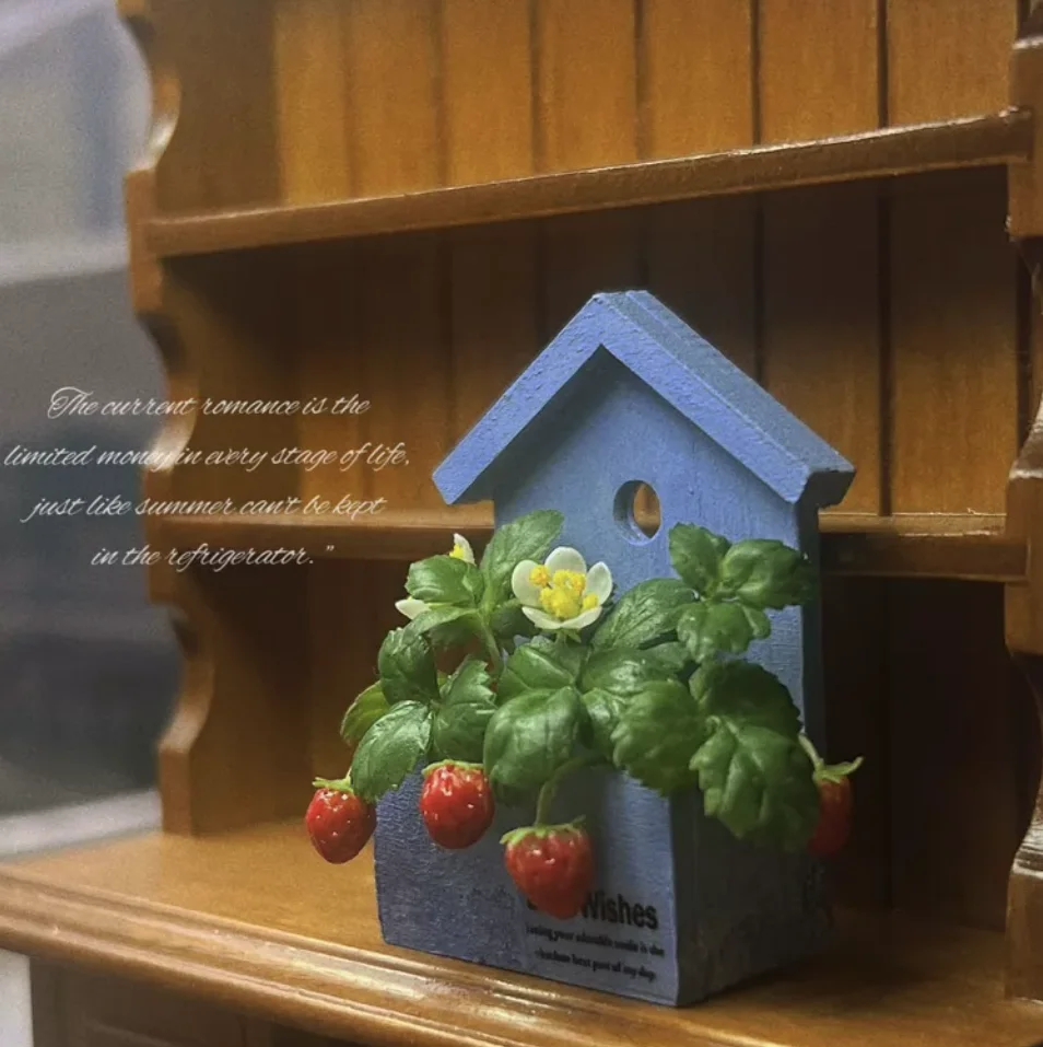 1:6 Miniature Plant Set, Handmade Realistic Fern Maple Caladium Potted,Exclusive Custom Sizes BJD Dollhouse Garden Bjd Decor Art