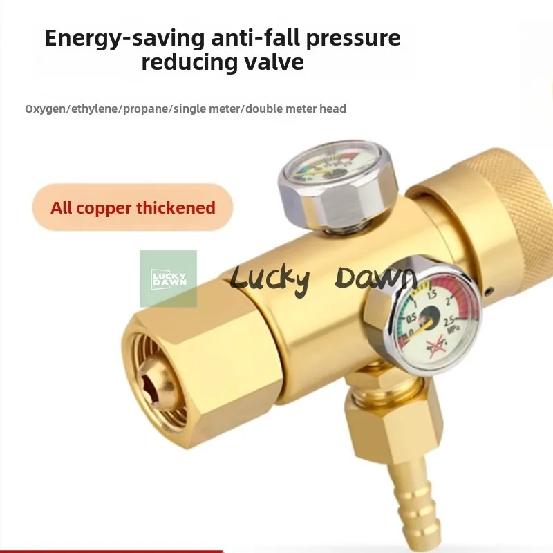 

Zuurstofmeter Drukregelaar Volledig koperen drukreduceerventiel Manometer Propaanacetyleen meter Energiebesparende meter