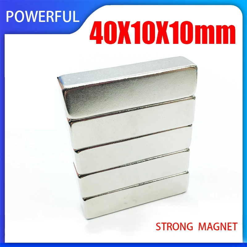 

1/2/5/10/15PCS 40x10x10mm Block Magnets N35 40mm x 10mm x 10mm Neodymium Magnet Permanent NdFeB Strong Magnet Disc