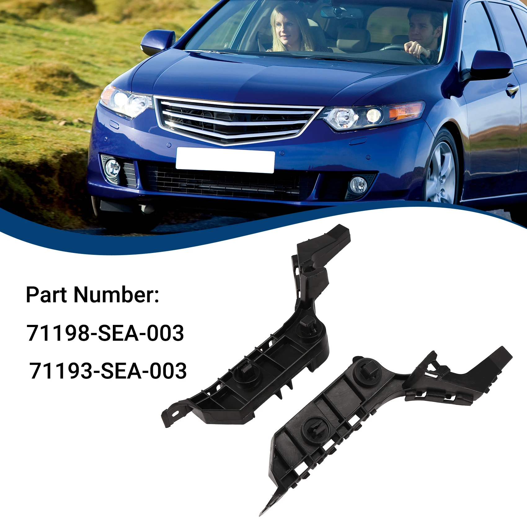 Per Honda Accord ACURA TSX 2004-2008 Staffa distanziale paraurti anteriore sinistra + destra