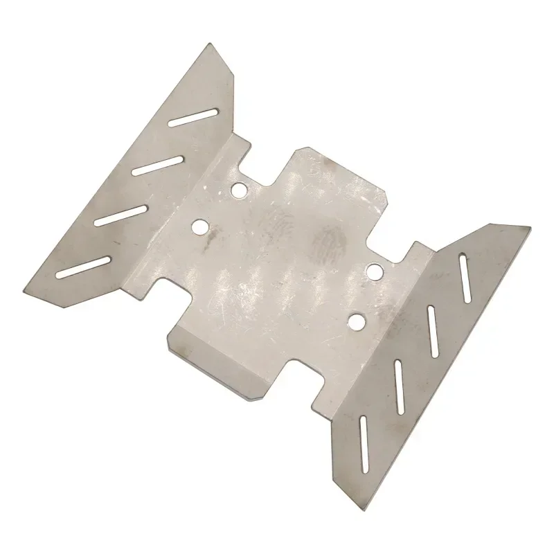 Roestvrijstalen chassisplaat Armor Asbescherming Ei voor 1/6 RC auto Axiale SCX-6