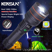 Bright Spotlight Long Range LED Flashlight Type-C Charging Strong Light Lamp Tactical Torch Waterproof Zoom Outdoor Lantern