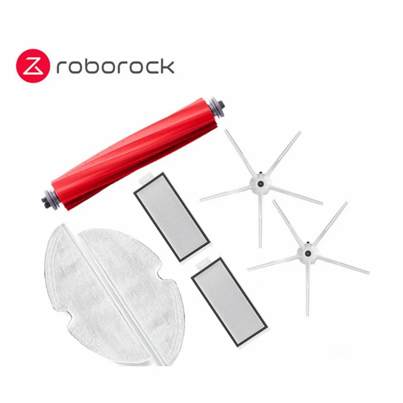 Original roborock q7 max/q7 max +/t8 chão varrendo robô peças de reposição mop principal saco poeira filtro tela principal escova capa