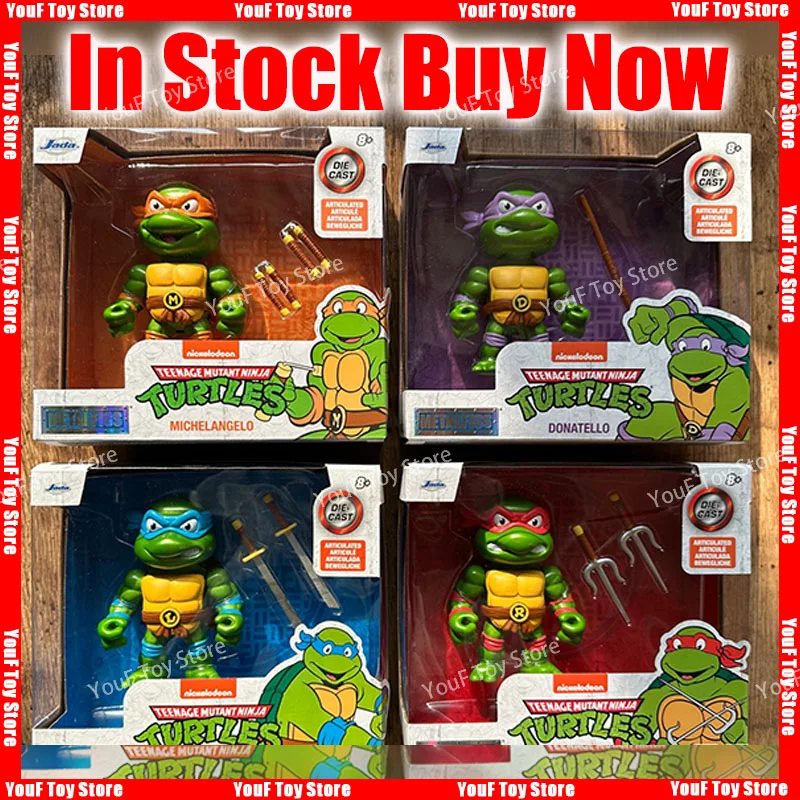 In Stock Jada Toys Leonardo Donatello Raphael Michelangelo Anime Action Figure Collection Model Kid Toy Christmas Birthday Gift