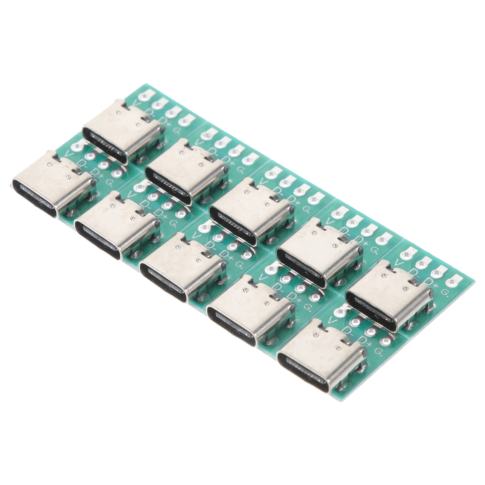 

10 Pcs USB C Board Type C Female Connector PCB Converter Cable Data DIY 3.1 Serial USB Connectors Computer Accessories
