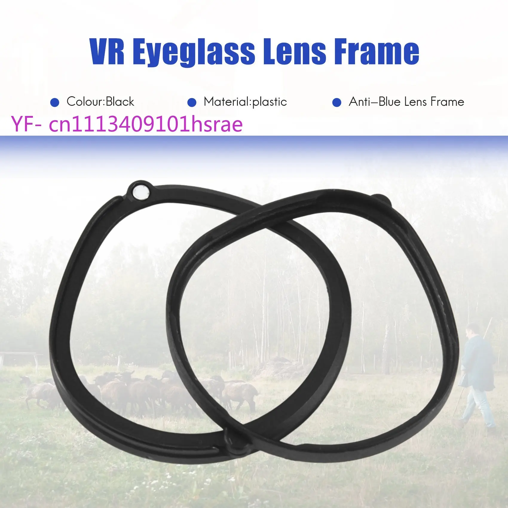 2PCS VR Magnetic Eyeglass Lens Frame Quick Disassemble Clip Lens Protection For Quest 2 VR Glasses (Without Lens)