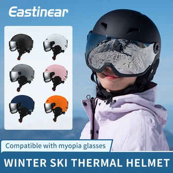 Eastinear's neue leichte All-in-One-Brille, Skihelm, Outdoor-Ski- und Snowboard-Ausrüstung für Herren und Damen und Kinder