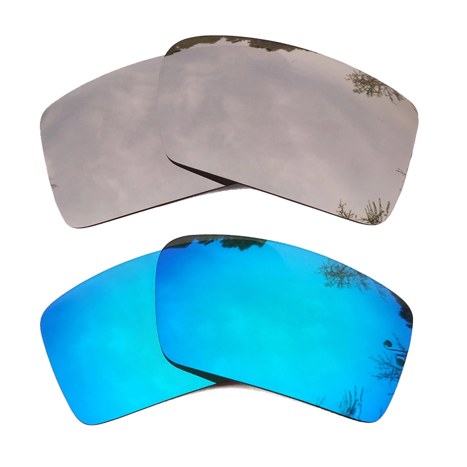 

Silver Mirrored & Ice Blue Mirrored Polarized Replacement Lenses for Gascan Frame 100% UVA & UVB