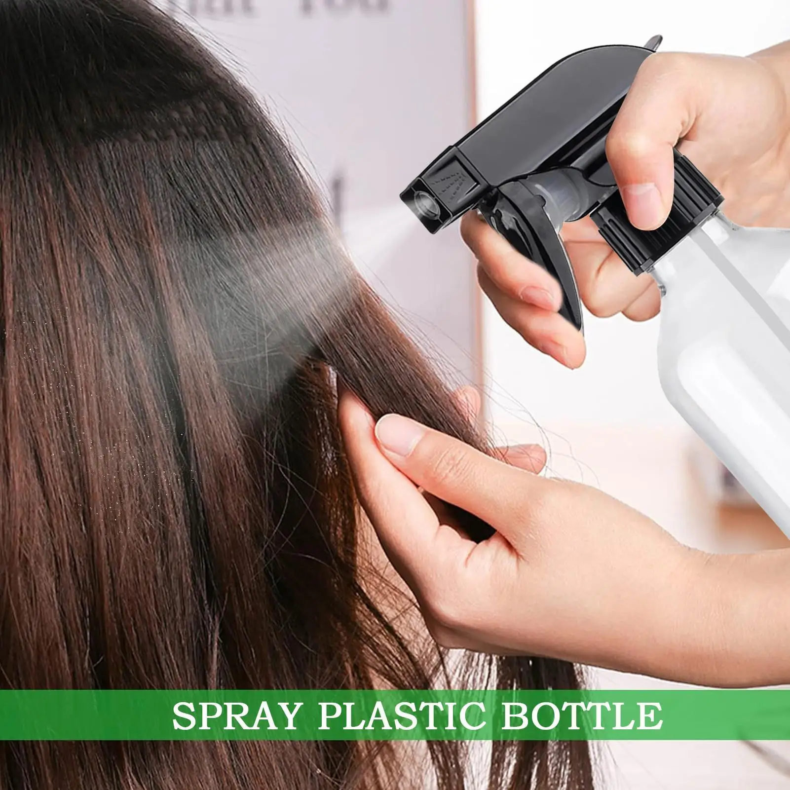زجاجات رذاذ بلاستيكية فارغة 300 مللي زجاجة رذاذ ذات سعة كبيرة بخاخ منزلي قابل للتعديل أداة تنظيف مستر المياه