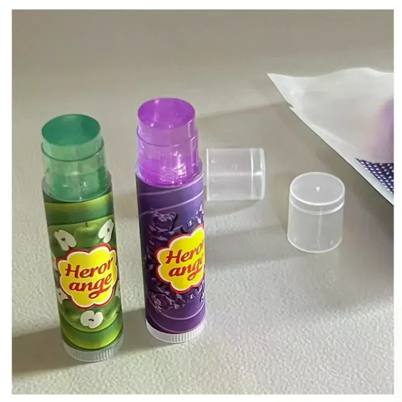 HERORANGE-bálsamo labial de frutas, mascarilla hidratante transparente para imprimación de labios, lápiz labial teñido de gelatina, aclara las líneas, cuidado de los labios regordetes, cosméticos de maquillaje