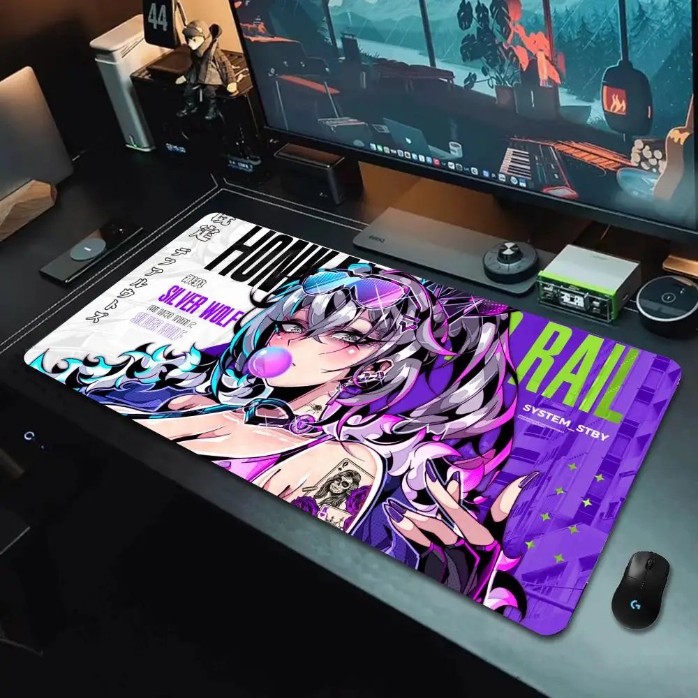 Large Anime Mouse Pad Game Hentai 02 Mouse Mat Genshin Honkai Star Poor Railway Popular Character 900x400 Mousepad Desk Pad