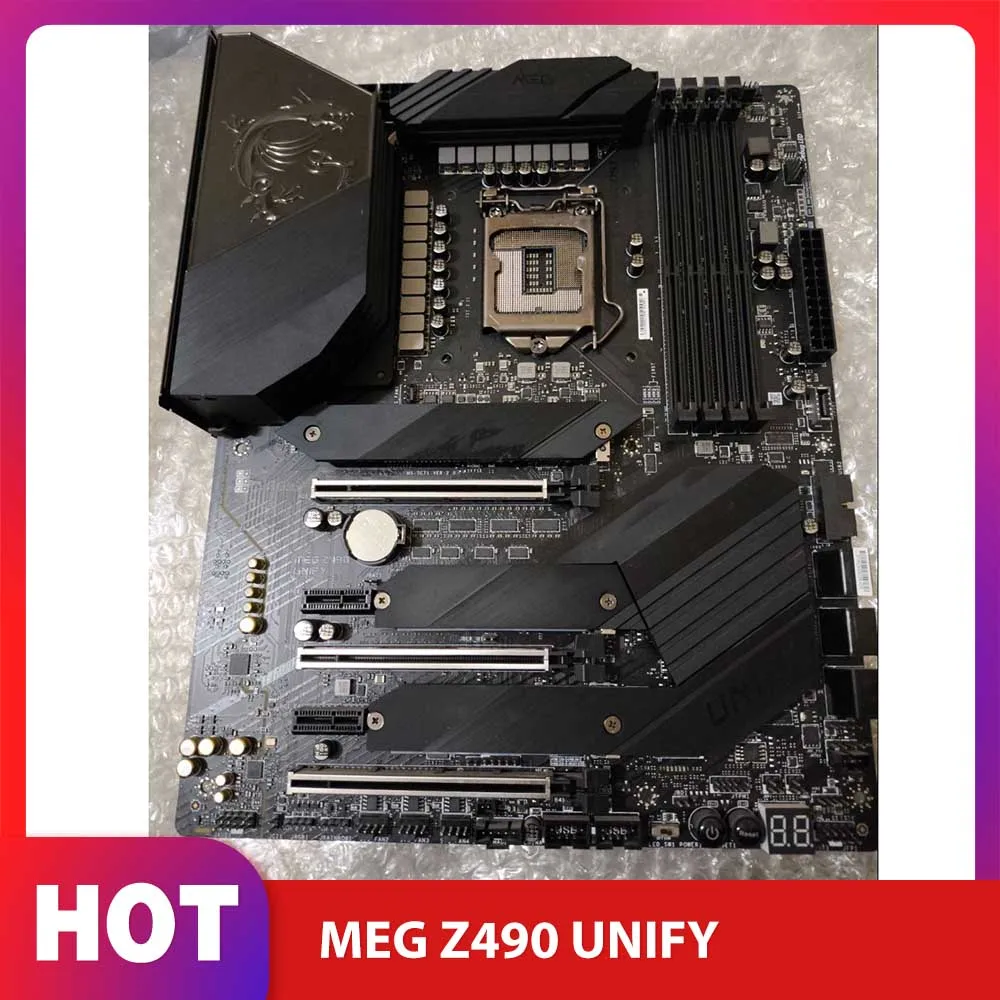 

Z490 Материнская плата для настольных ПК LGA1200 DDR4 128G USB3.2 ATX ПОДДЕРЖКА i9 SATA3 M.2*2 MEG Z490 UNIFY