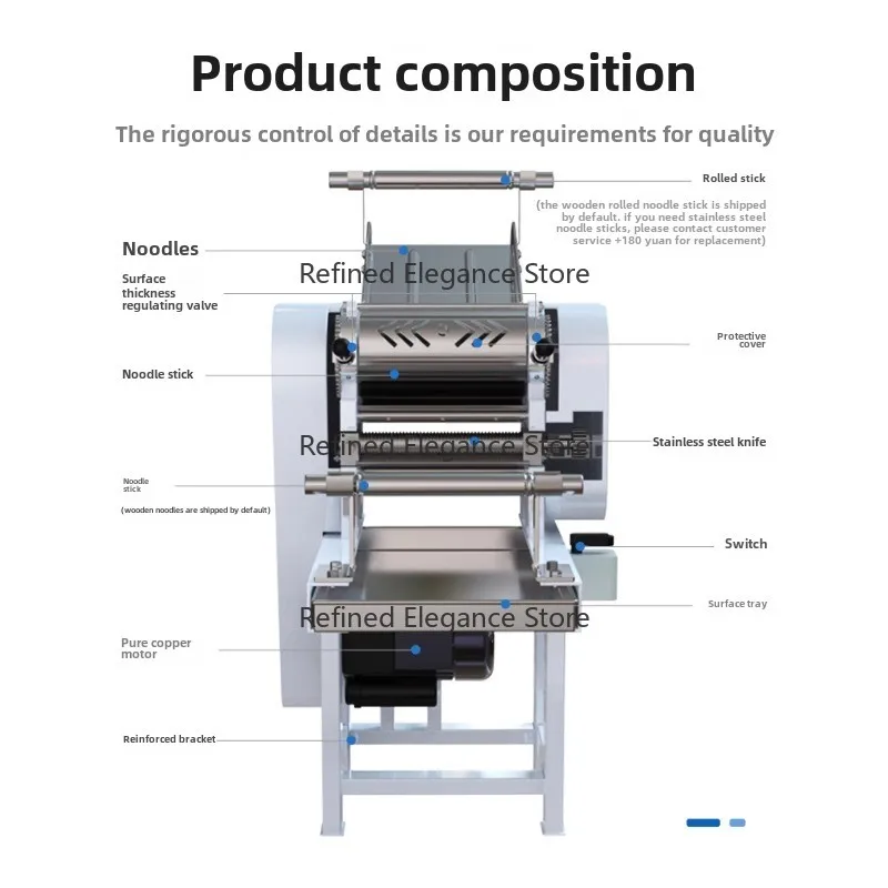 

Commercial Noodle Machine Automatic Stainless Steel Noodle Press