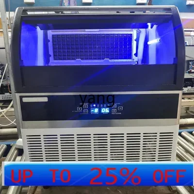 

yjq Commercial Milk Tea Shop Large Hot Pot Shop Ice Granule Machine Large Capacity Small Automatic Square Ice Cube Machine