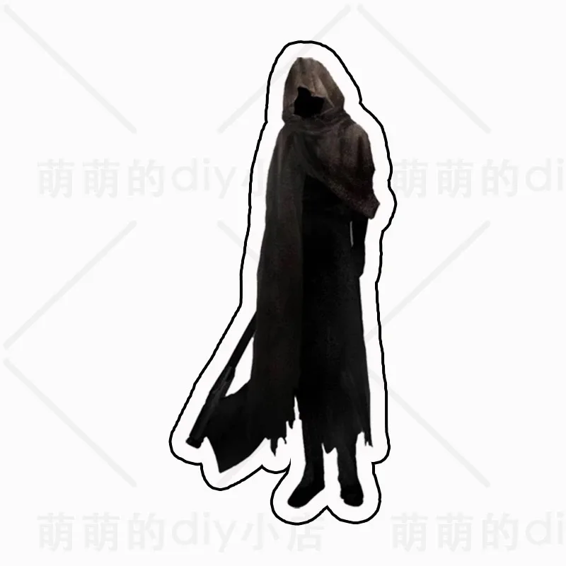 Textual Cosplay peripheral games, climbing silver hair, red umbrella, wind hat, acrylic desktop decoration, standing sign