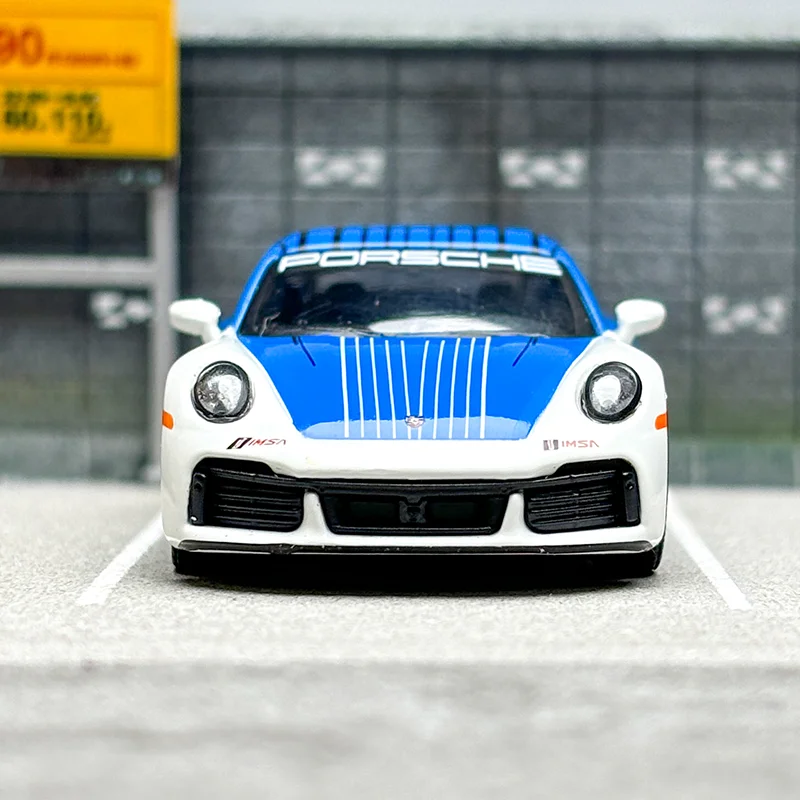 Minigt Schaal 1/64 Porsche911turbo S 2023 Imsa Daytona 24 Uur Safety Car Legering Speelgoed Motorvoertuig Diecast Metalen Model Geschenken