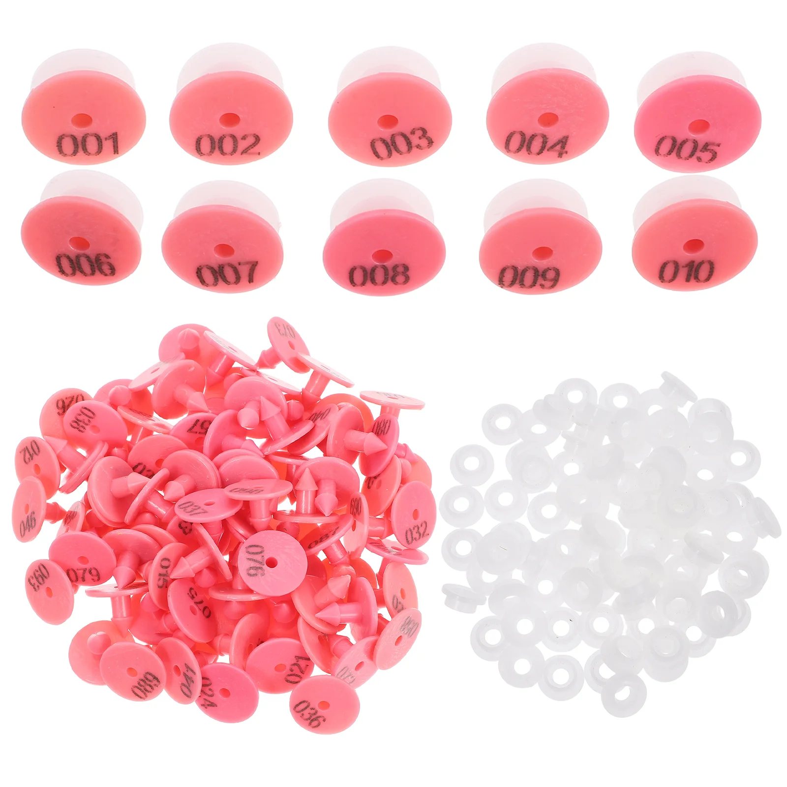 

100pcs Pet Identification Tags For Rabbits And Dogs Identification Tags Poultry Identification Tags Decorative Animal Ear Tag Po