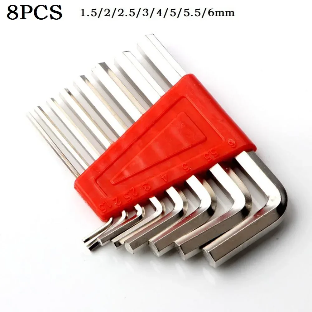 Hex Wrench Versatile And Portable Short Hex Wrench Set With Complete Range Of Metric Sizes And Ergonomic L Type Design