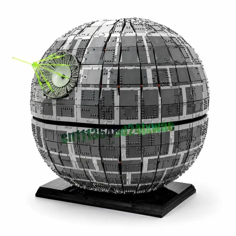 7670 Pcs Large Scale Sci Fi Giant Circular Battle Space Station Model Creative Assembly Blocks Educational Collectible Toy Gifts