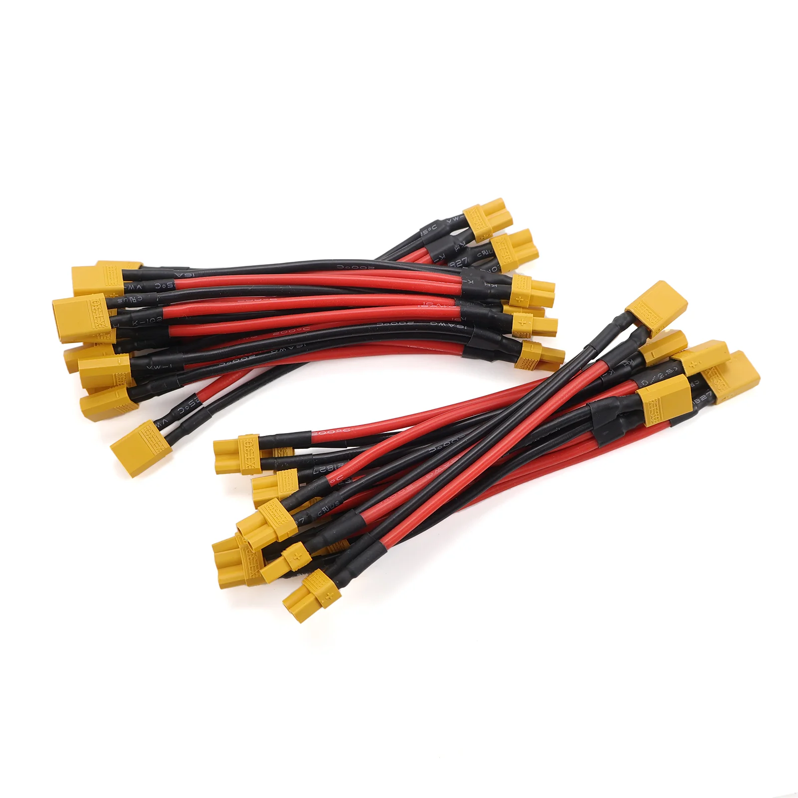 XT30 XT60 XT90 T Plug Parallel Y Splitter Cable 1 to 2 Male Female 14AWG for RC Battery ESC Drone