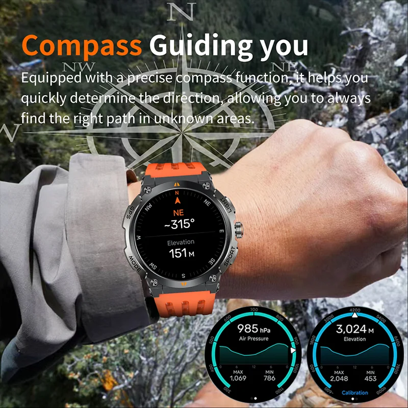 Neue Original Premium GPS Smart Watch Ultra HD AMOLED Display Eingebauter GPS Bluetooth Anruf Wasserdichtes Outdoor-Sport Smart Armband
