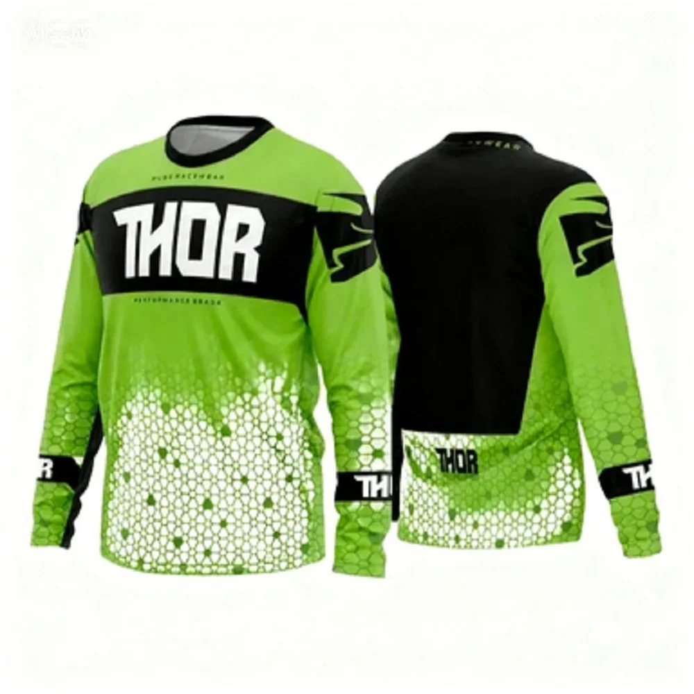 THOR Motorcycle Riding Jacket Long Sleeve Breathable Professional Racing Suit Outdoor Sports Protective Gear for Off-Road Riders