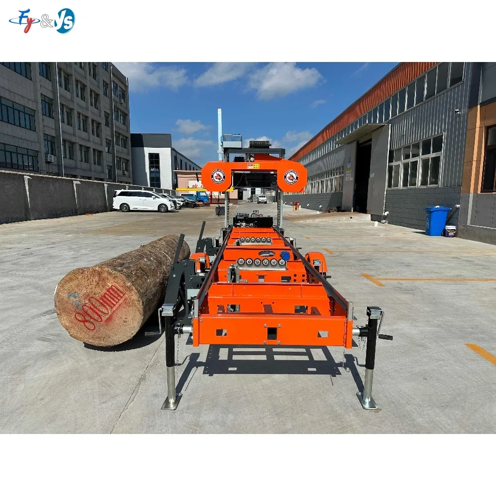 Woodworking Wood Machinery, 36'' Portable Saw Mill for Large Logs with Lift & Splitting System Wood Wood Cutting