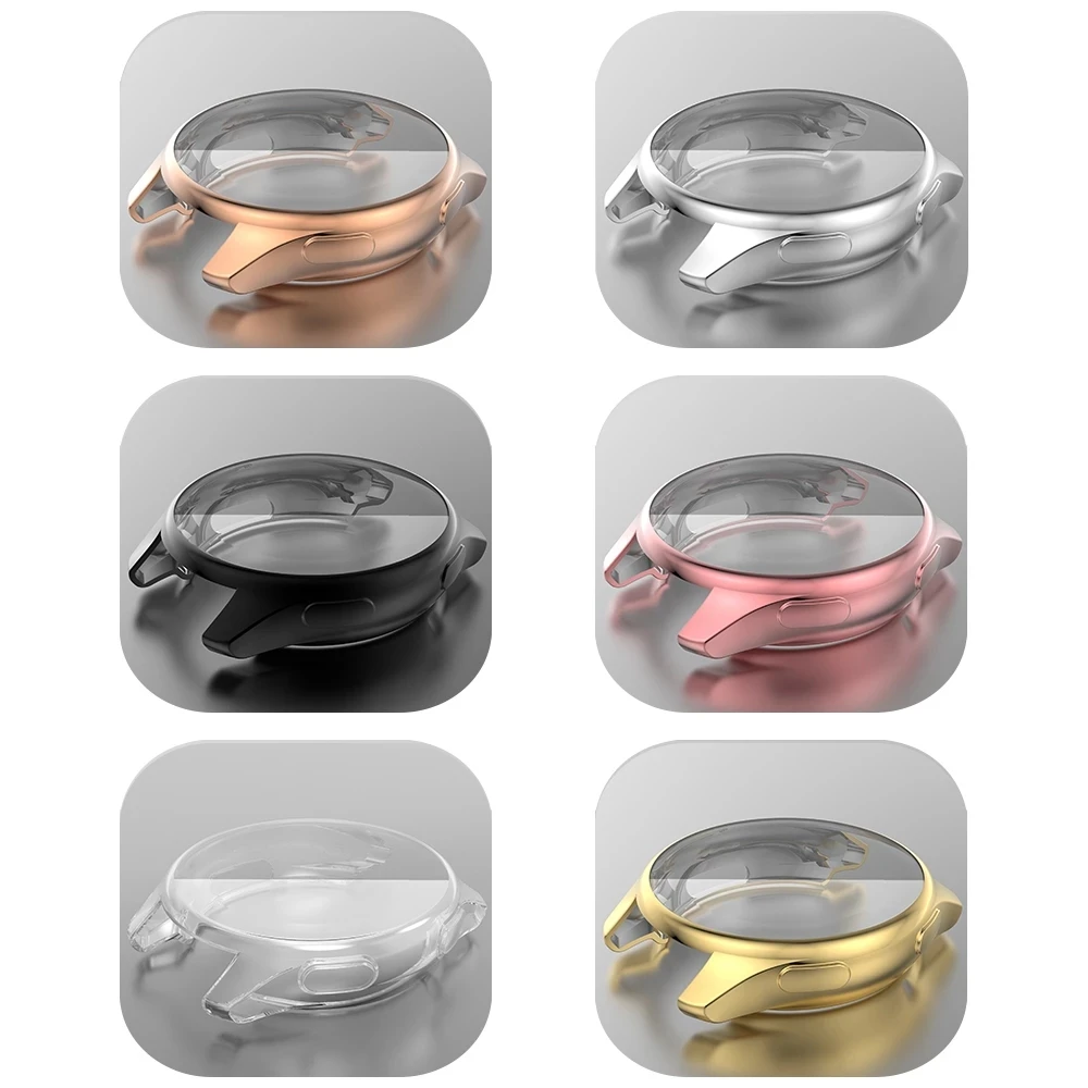 BEHUA TPU Plating Protective Cover For Oneplus Watch Case Full Screen Protector Shell Bumper Cases For One plus smartwatch Frame