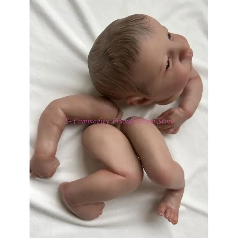 85AE Simulatie Baby Reborns Zacht Naakt-Reborns Geschilderd DIY Baby Cadeau 48cm