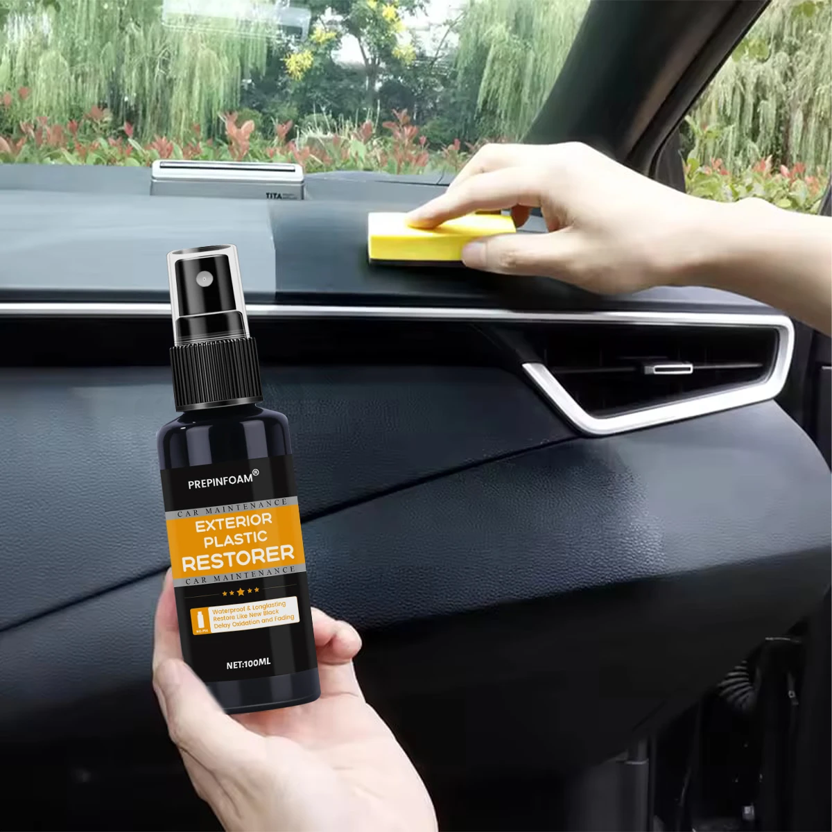 Car Plastic Restorer Back To Black More Gloss Car Cleaning Products Plastic Restore Auto Polish And Repair Coating Renovator P14