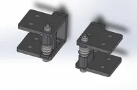 Funssor CNC Made all metal idler mounts for RatRig Vcore 3.1 printer with enclosure 2.0 (open front tensioner for Vore-3.1