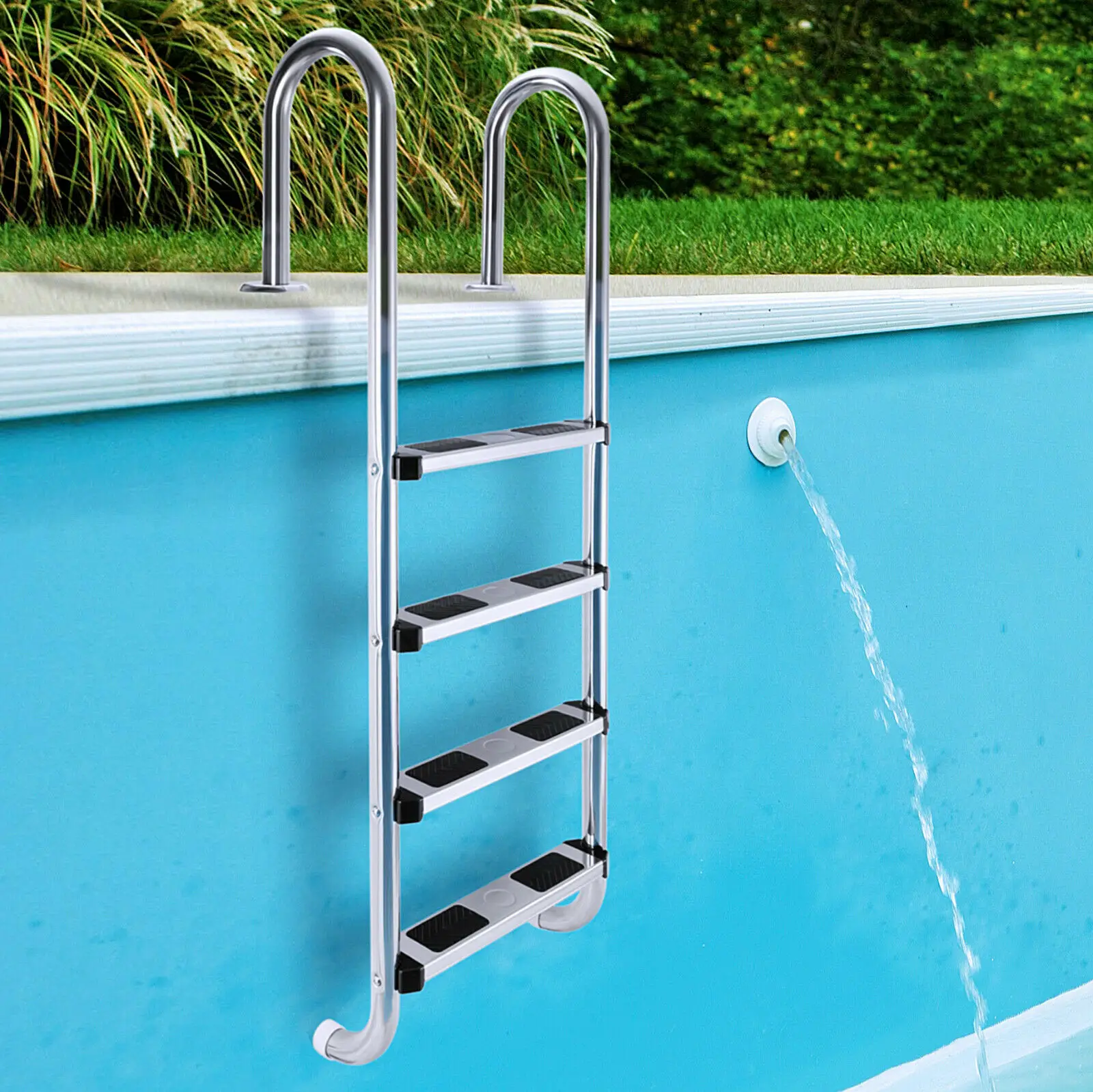 New Model 2/ 3/ 4/ 5 Steps Pool Step Easy Install Stainless Steel Swimming Pool Ladder for Inground Swimming Pool