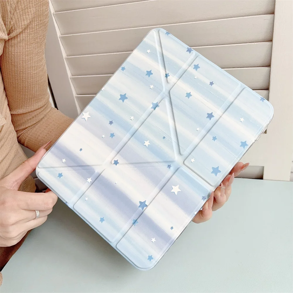 Funda para iPad New Stars 2026 para iPad Pro 11 2025 12.9 M2 Pro M4 2024 13" 10.ª generación 10.9 5.ª 6.ª 9.7 iPad 7 8 9 10.2 Air 5 6 7 8 Cove