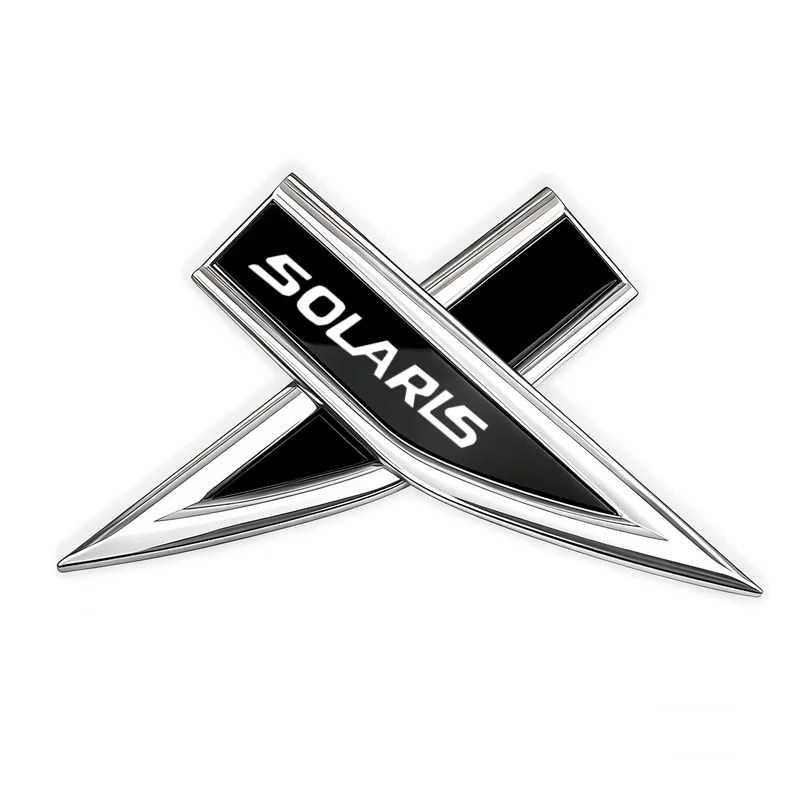 

DIY Car Emblem Fender Blade Decal Badge Car Body Protective Sticker For Hyundai SOLARIS 2019 2017 2012 Auto Accessories