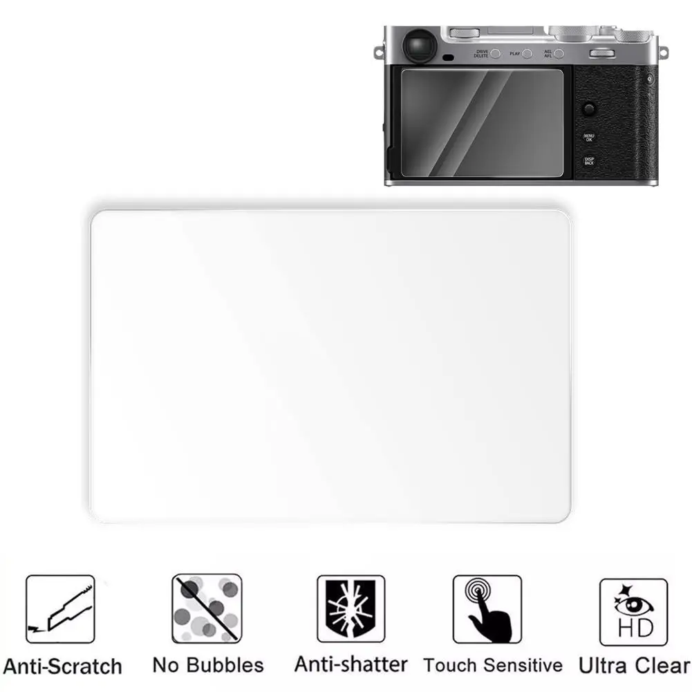 Tempered Glass Screen Protector】for Fujifilm X-E5 Film Camera, HD Anti-Scratch Protective Film with Bubble-Free Installation Kit