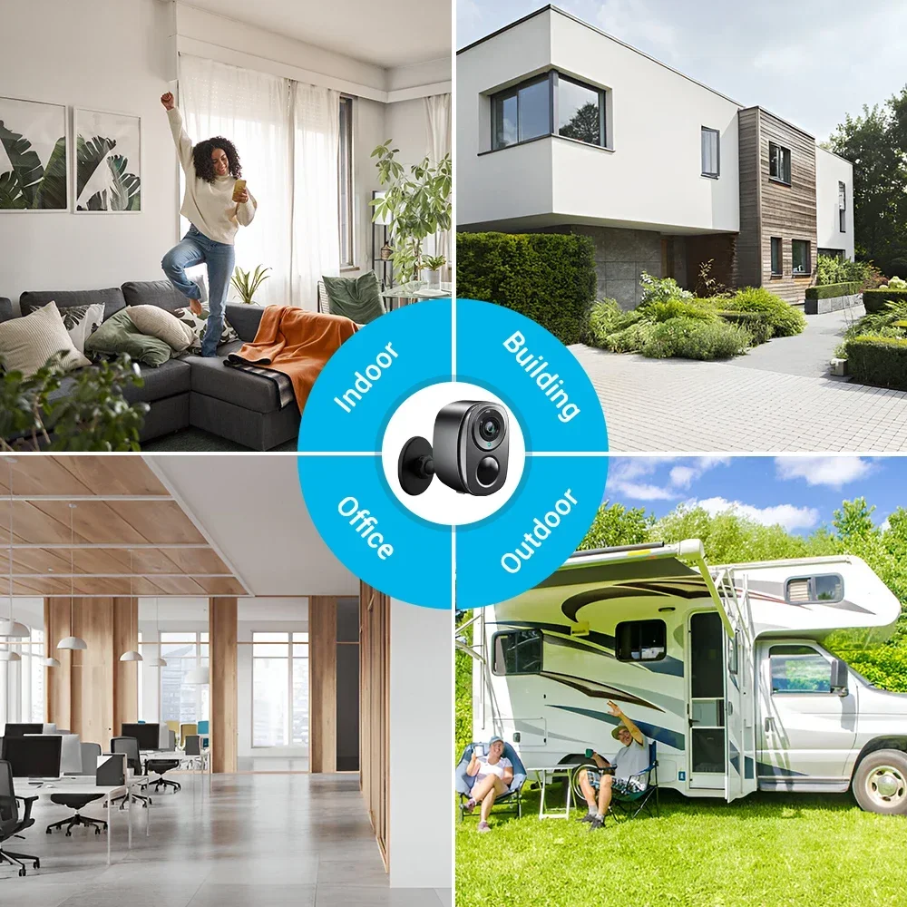 Cámara de seguridad Solar de 5MP, 4G, 2,4G, WiFi, inalámbrica, visión nocturna en Color para exteriores, alimentada por batería, soporte PIR, Audio bidireccional impermeable