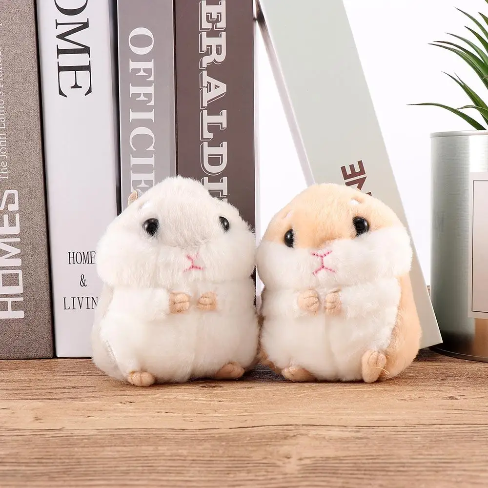 Creative น่ารัก Soft Plush ตุ๊กตาพวงกุญแจของขวัญวันเกิดตุ๊กตาหนูแฮมสเตอร์เมาส์ของเล่น