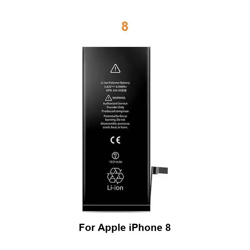 Batterij Voor iPhone 5 5S 5C 6 6S 7 8 11 12 Mini 13 14 15 Plus Pro Max A2342 A2410 A2411 A2412 A2176 A2398 A2399 A2400