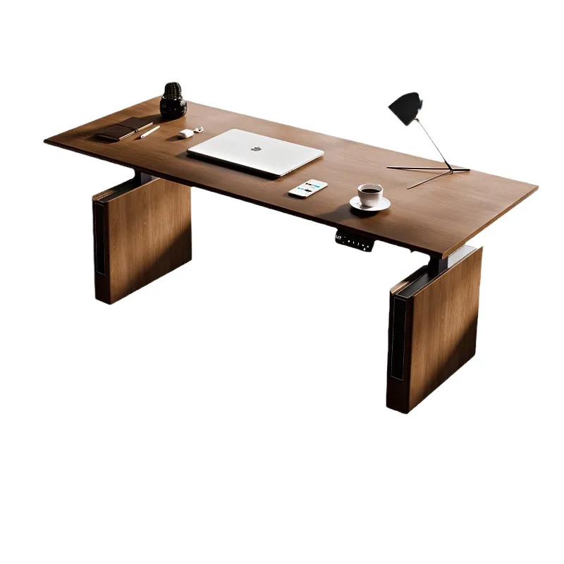 

Электрический подъемный стол из массива черного ореха, компьютерный стол, верстак, стоячий офис