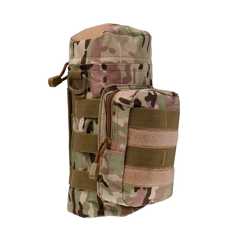 Imagem -04 - Tactical Molle Water Bottle Bolsa Bolsa de Lanterna Portátil Suporte Militar Bolsa de Garrafa Pendurada para Acampamento ao ar Livre Caminhadas Pesca