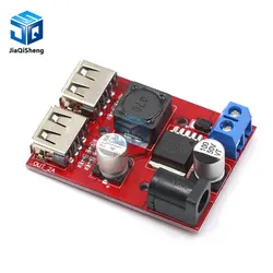 LM2596 LM2596S Dual USB DC-DC 9V 12V 24V 36V to 5V 3A Step Down Buck Converter Board Car Charger Solar Power Supply Module